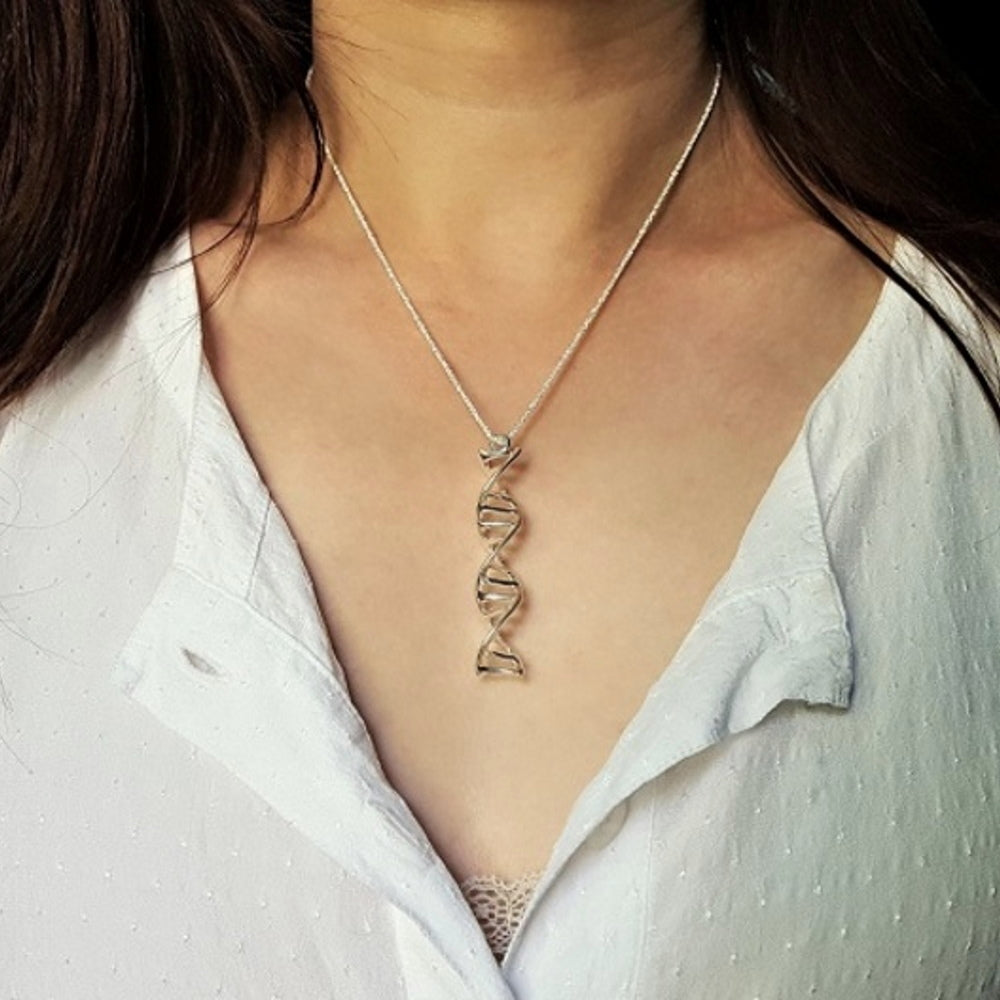 "Bio Series" DNA Necklace Pendant Set : MENDEL ALPHA