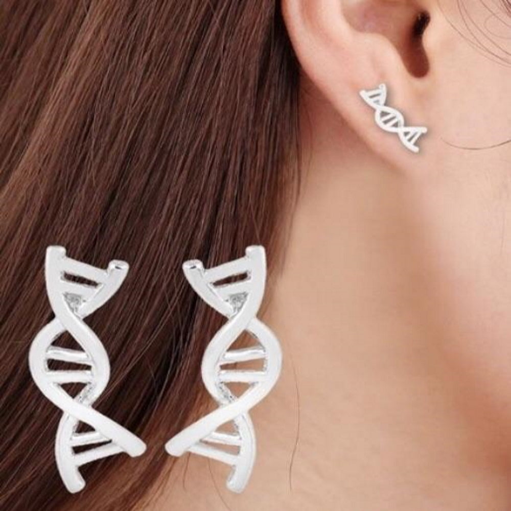 "Bio Series" DNA Stud Earrings : MENDEL BETA