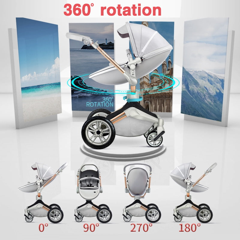 Swiveling Stroller: ORNA (2-in-1 with Bassinet and Seat)