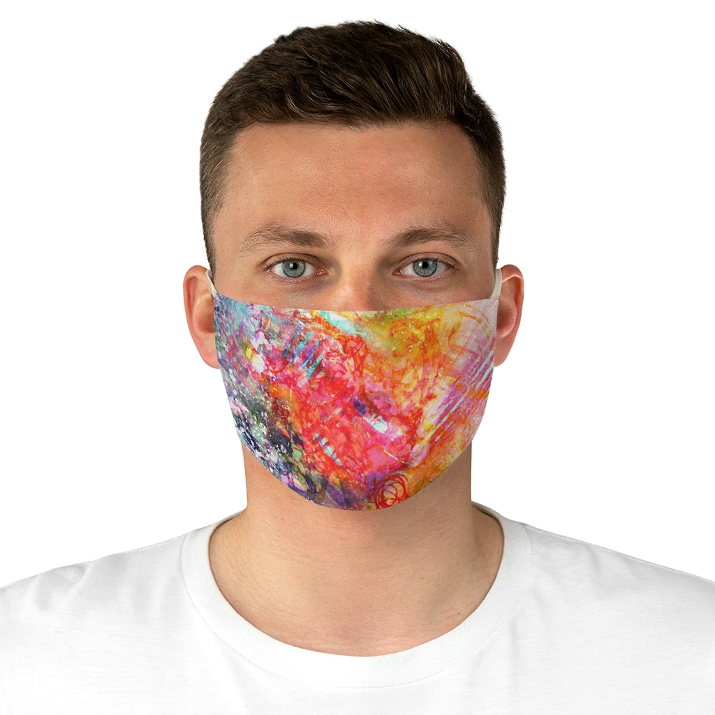 [Multiple Mask Pack] Fabric Face Mask: MILA - Art Series (Rainbow Burst)