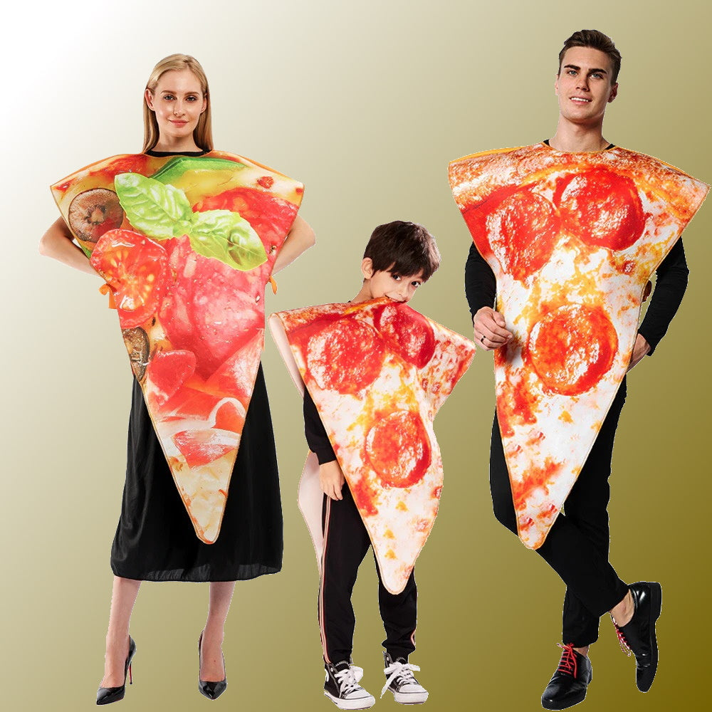 "Hilarious Series" Parent & Child Matching Costumes (Pizza Slice): PAM